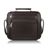 torba męska skórzana na ramię i do ręki do pracy brązowa paolo peruzzi