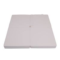 materac gimnastyczny Satellite PU 100x100x10 cm - czteroczęściowy biały