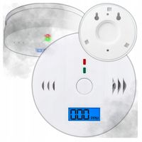 CZUJNIK CZADU WĘGLA GAZU CO DETEKTOR TLENKU WYŚWIETLACZ LCD WYKRYWACZ