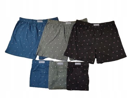 3-PAK BOKSERKI ~ M ~ 100% BAWEŁNA luźne szorty bawełniane SPODENKI na Arena.pl