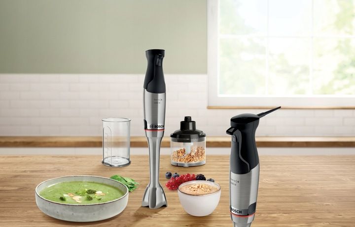 Blender ręczny z rozdrabniaczem Bosch MSM6M820 1200W QuattroBlade Pojemnik zdjęcie 3
