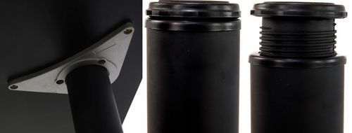 BIURKO GAMINGOWE KOMPUTEROWE CZARNE LED RGB STABILNE Z REGULACJĄ na Arena.pl