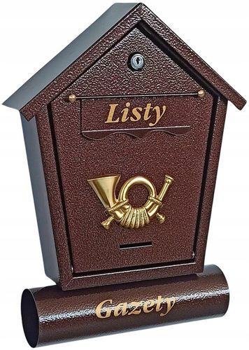 Skrzynka na listy T6/T - BRĄZOWY POLSKA SKRZYNKA POCZTOWA na Arena.pl