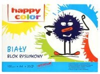 blok rysunkowy a4/20k  biały happy color a'20 6606