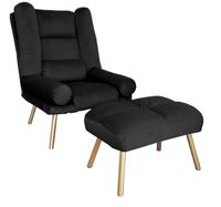 FOTEL TOKIO ROZKŁADANY Z PODNÓŻKIEM N. ZŁOTA MG19