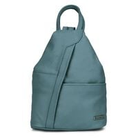 BELTIMORE plecak damski skórzany trójkątny elegancki V478 morski