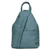 BELTIMORE plecak damski skórzany trójkątny elegancki V478 morski