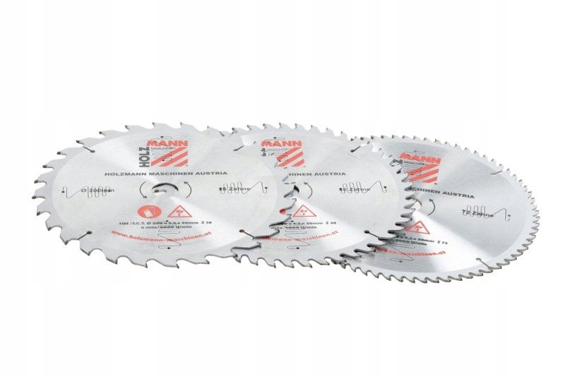 Zestaw tarcz do drewna Holzmann 300mm 28Z,48Z,72Z zdjęcie 2