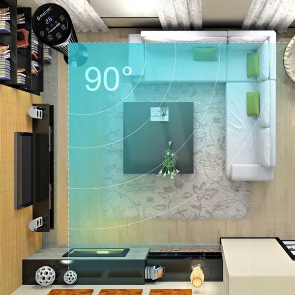 MOCNY wentylator KOLUMNOWY wiatrak podłogowy JONIZACJA OSCYLACJA CICHY zdjęcie 5