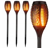 LAMPA SOLARNA LED POCHODNIA EFEKT PŁOMIEŃ OGIEŃ x4