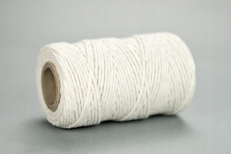 SZNUREK bawełniany biały ecru 2mm 100g 50m zdjęcie 2