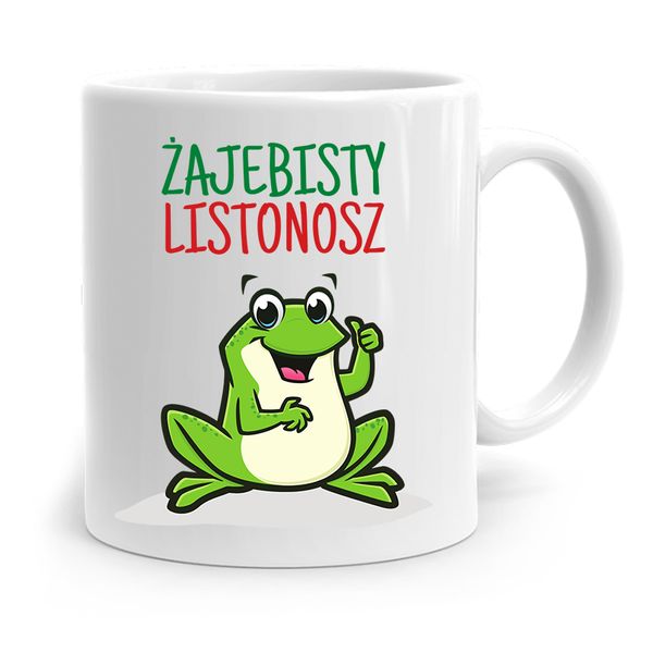 Kubek Prezent Dla Listonosza Żajebisty Listonosz Z Nadrukiem Ze Zdjęciem zdjęcie 1