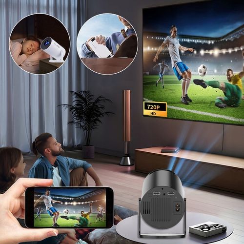 PRZENOŚNY PROJEKTOR OBROTOWY RZUTNIK GŁOŚNIK ANDROID SMART TV WIFI na Arena.pl