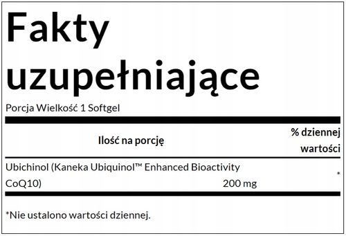SWANSON Ubiquinol 200mg Koenzym Q10 KANEKA 30 kaps na Arena.pl