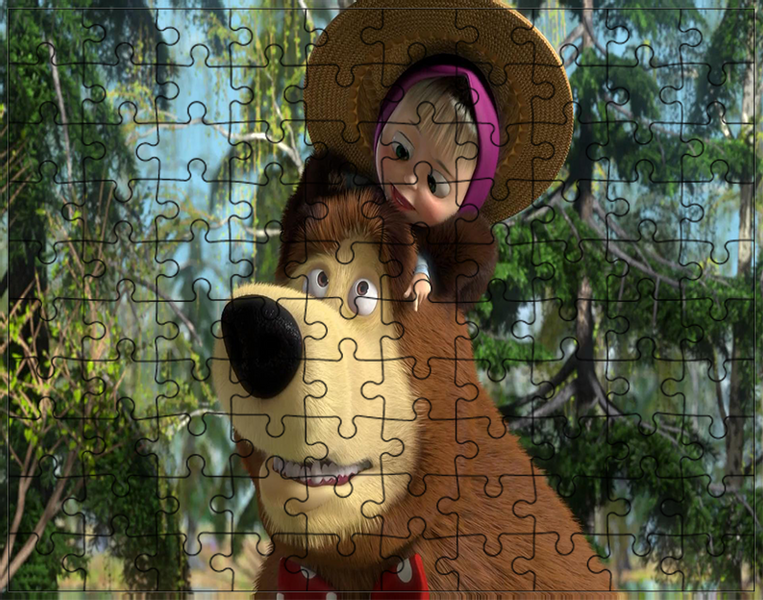 Puzzle Masza i Niedźwiedź zdjęcie 1
