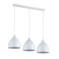 OPRAWA WISZĄCA COMO X3 BIAŁA STALOWA E27 3X60W