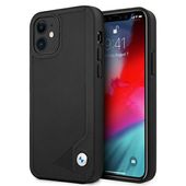 Etui BMW BMHCP12SRCDPK iPhone 12 mini 5,4" czarny/black hardcase Leather