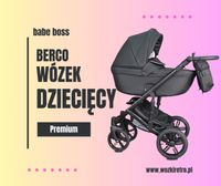 WÓZEK DZIECIĘCY BeRco 2w1 + Adaptery Maxi Cosi Cybex Aton X-Lander