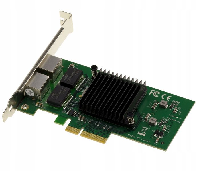 Karta sieciowa Pcie X4 2-port zdjęcie 1