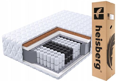 Materac 140x200 kieszeniowy 7 stref pocket HOUSE MAX kokos H3/H4 HEISBERG na Arena.pl