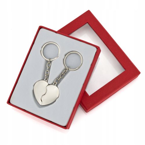 BRELOK do KLUCZY SERCE ŁAMANE dla PAR WALENTYNKI na Arena.pl
