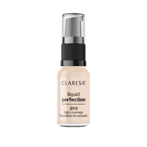 CLARESA Liquid Perfection Korektor i podkład kryjacy 2w1 101,5 Vanilla 18 g na Arena.pl