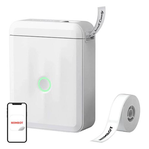 Drukarka Etykiet Niimbot D110M Przenośna Bluetooth DO Etykiet 12mm Biała na Arena.pl