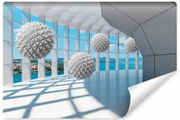 Fototapeta Do Salonu Abstrakcyjne Kule Tunel Efekt 3D 450cm x 300cm