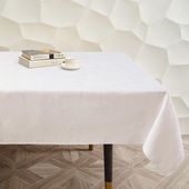 Obrus Lniany zmywalny i wodoodporny biały 140x200cm Odporny Na Plamy