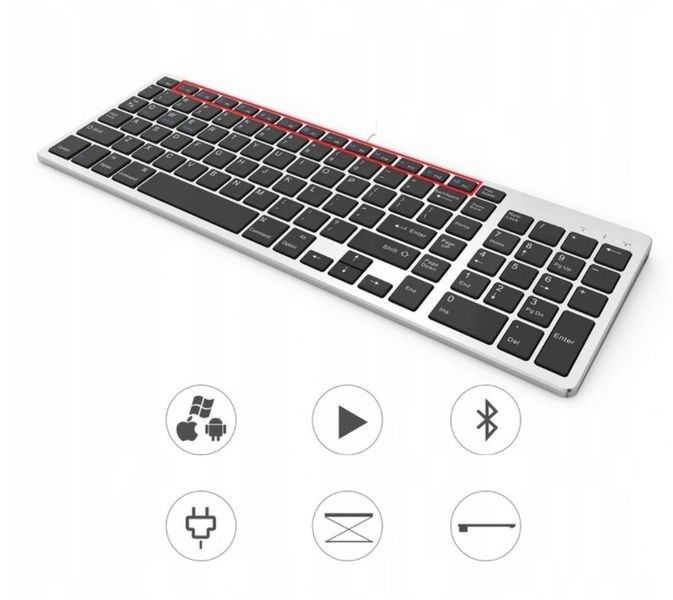 BEZPRZEWODOWA KLAWIATURA BLUETOOTH MAC WINDOWS iOS zdjęcie 9