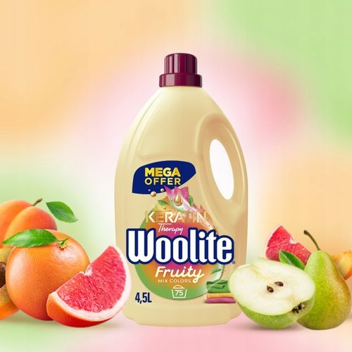WOOLITE PŁYN DO PRANIA KOLORU FRUITY 4,5L 75 PRAŃ na Arena.pl