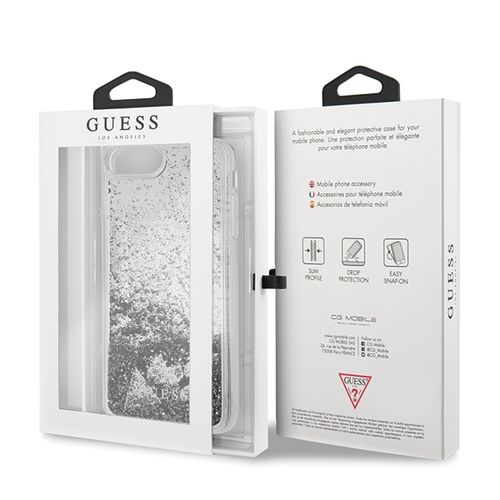 GUESS HARD CASE GLITTER - iPhone 7/8 Plus - SILVER na Arena.pl