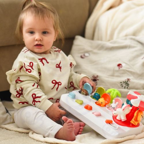 WOOPIE BABY Wyskakujące Zwierzątka Pop Up Karuzela Zabawka Interaktywna na Arena.pl