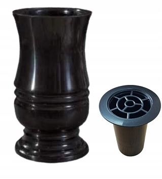 WAZON nagrobny FLAKON na cmentarz W17 czarny na Arena.pl