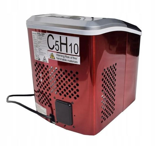 CZERWONA KOSTKARKA MASZYNA DO ROBIENIA KOSTEK LODU DO DRINKÓW WYDAJNA na Arena.pl