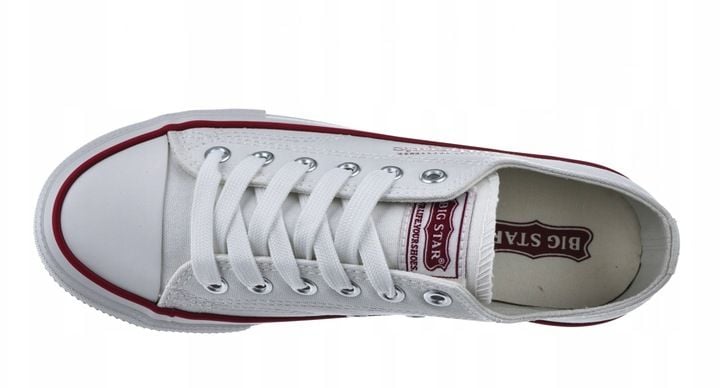 Trampki damskie Big Star NN274235 białe materiałowe wygodne casual zdjęcie 5