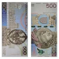 Banknoty do zabawy i nauki 500 złotych 100szt