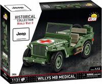 MODEL Klocki Konstrukcyjne ZESTAW Dla Dorosłych Willys MB MEDICAL Pojazdy