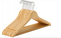 WIESZAKI NA UBRANIA DREWNIANE 10 SZT UBRANIOWE