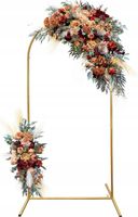 STELAŻ STOJAK ŁUK OBRĘCZ na BALONY ścianka tło 220X120 ZŁOTY METAL