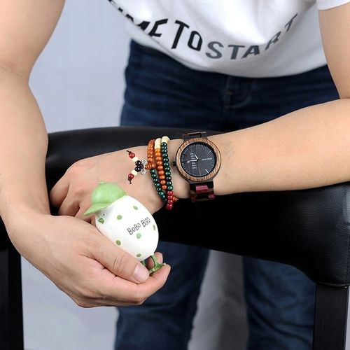 Drewniany zegarek BOBO BIRD P14-1 Unisex Bobobird na Arena.pl