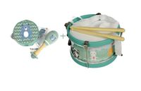 Zestaw instrumentów Adam Toys bębenek tamburyn marakas wielokolorowy