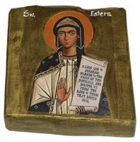 Ikona Święta Estera patronka odwagi i ochrony w tradycji