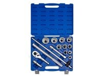 zestaw nasadek 3/4'' 14cz krótkie 22-50mm 12-kąt,grzechotka - ky6014mr12