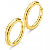 Złote Kolczyki 585 Koła Kółka Damskie Okrągłe 12mm ZLOTO 14K na Prezent
