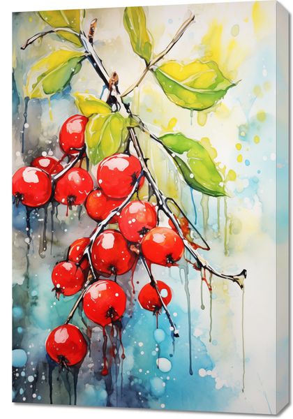 Obraz 60x90cm Symfonia Krwistych Owoców zdjęcie 1