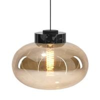 Wisząca lampa Moonstone P0516 Maxlight szklana bursztynowa czarna