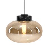 Wisząca lampa Moonstone P0516 Maxlight szklana bursztynowa czarna