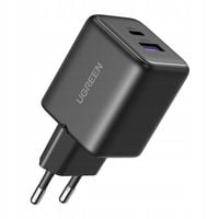 SZYBKA ŁADOWARKA SIECIOWA 30W USB+USB-C GAN DO TELEFONU TABLETU