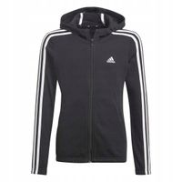 BLUZA JUNIORSKA GIRLS ESSENTIALS 3-STRIPES FULL-ZIP HOODIE ADIDAS 128cm